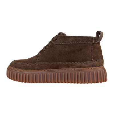 CLARKS TORHILL LACEHI DARK BROWN NUB