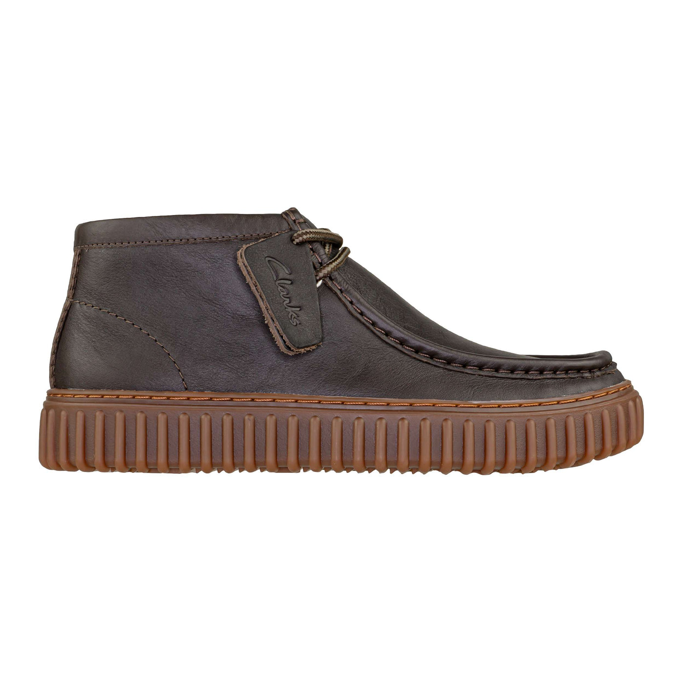 CLARKS TORHILL HI DARK BROWN LEA
