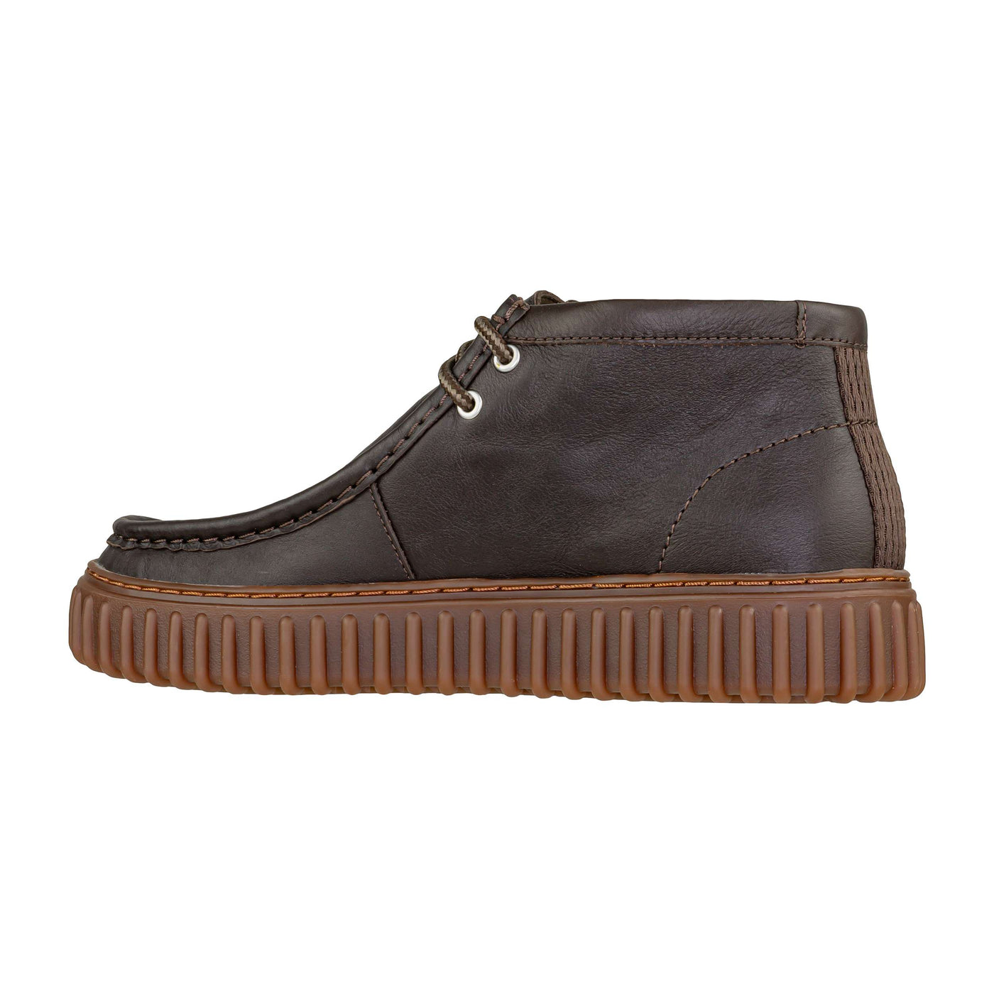 CLARKS TORHILL HI DARK BROWN LEA
