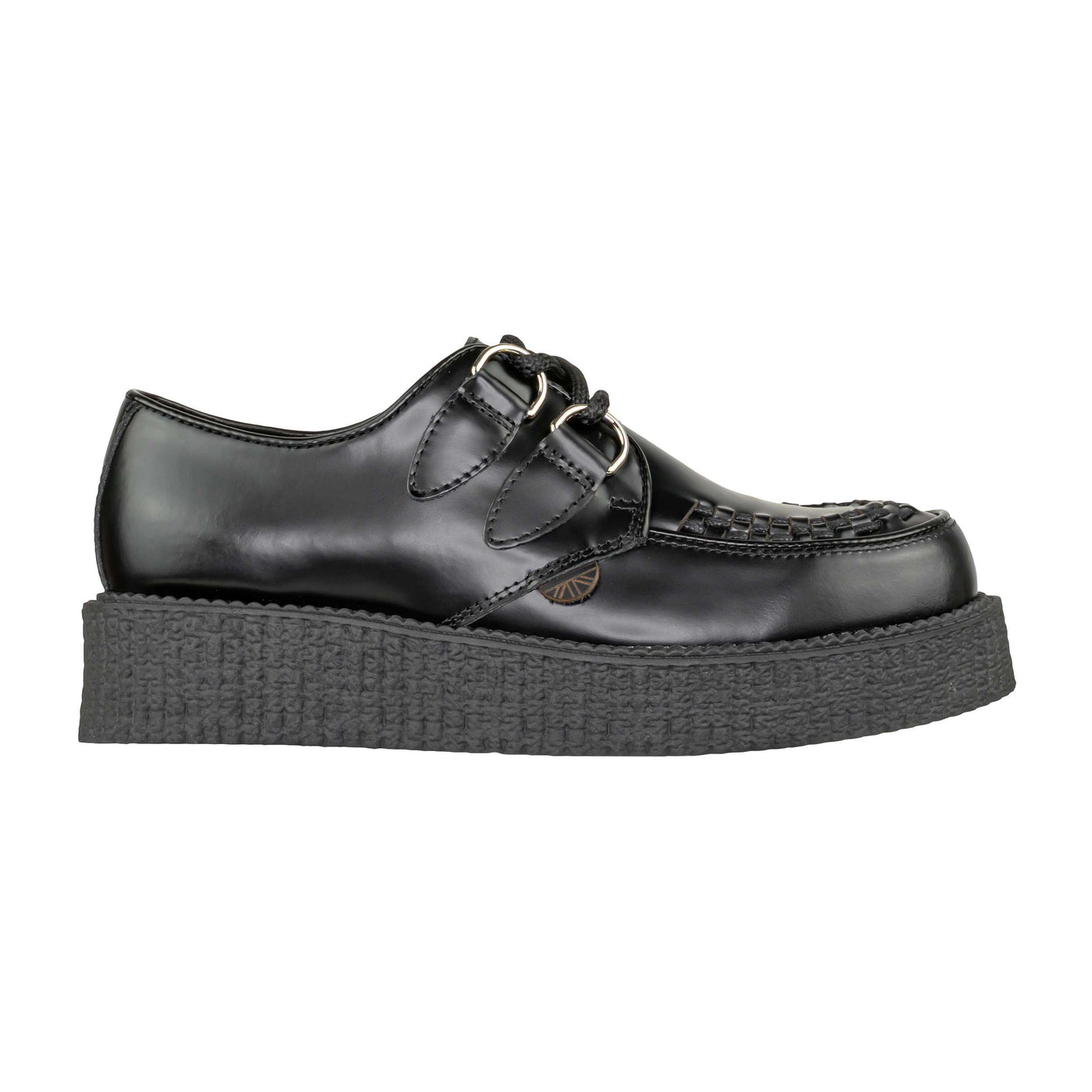 UNDERGROUND CREEPERS SHOES C010X LEATHER BLACK