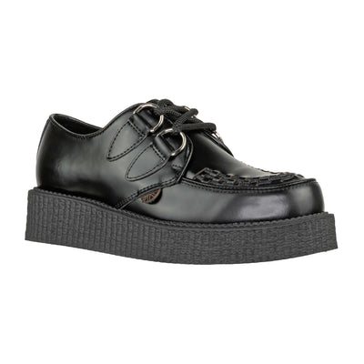 UNDERGROUND CREEPERS SHOES C010X LEATHER BLACK