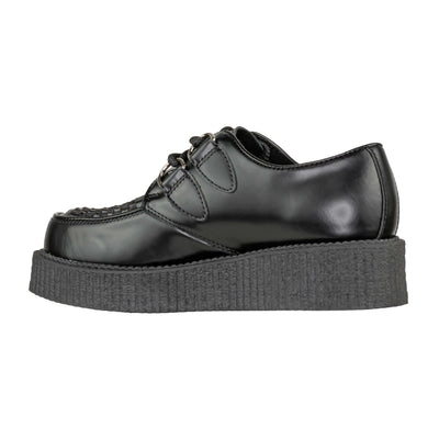UNDERGROUND CREEPERS SHOES C010X LEATHER BLACK