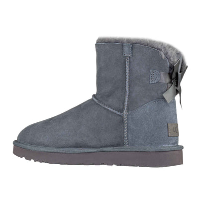 UGG W MINI BAILEY BOW II OBSIDIAN
