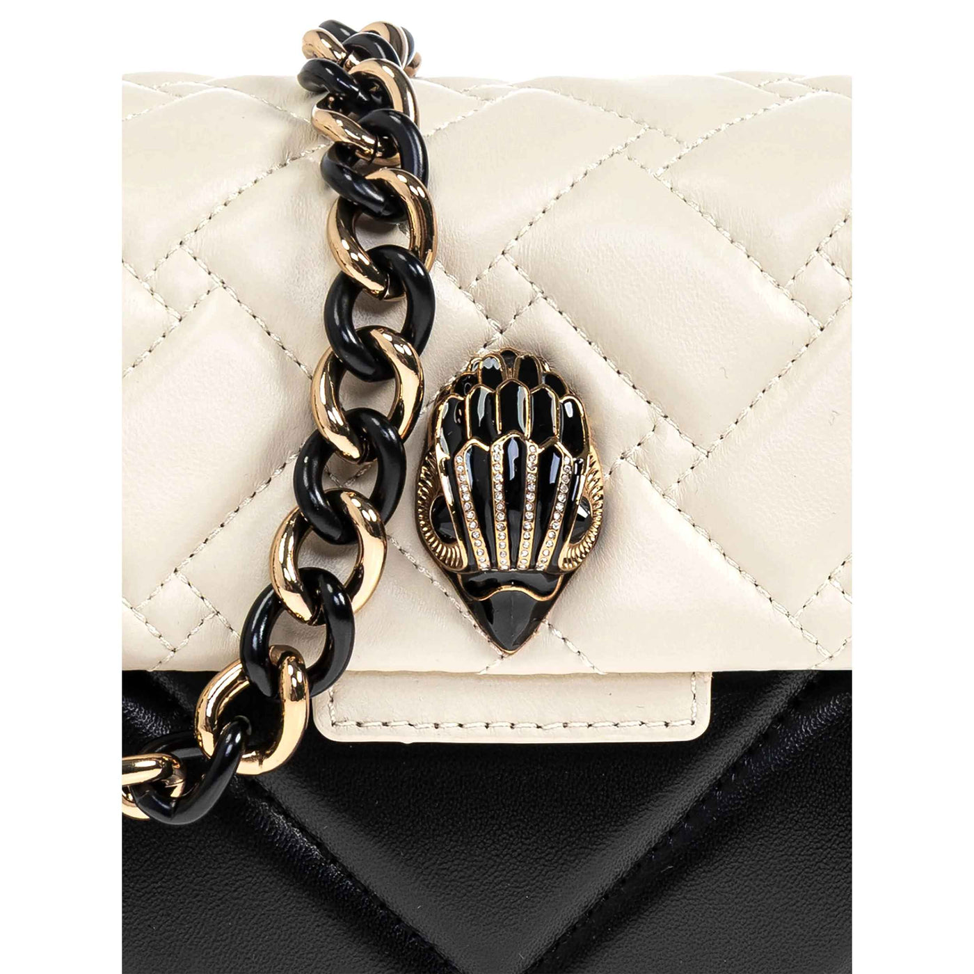 KURT GEIGER LONDON KENSINGTON BLACK/WHITE BAG