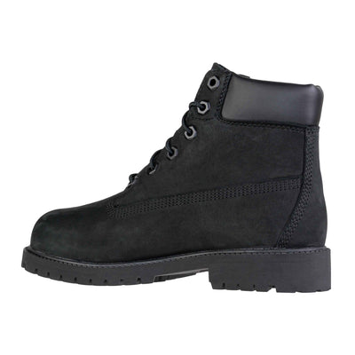 TIMBERLAND PREMIUM 6 IN LACE WATERPROOF BLACK JUNIOR'S