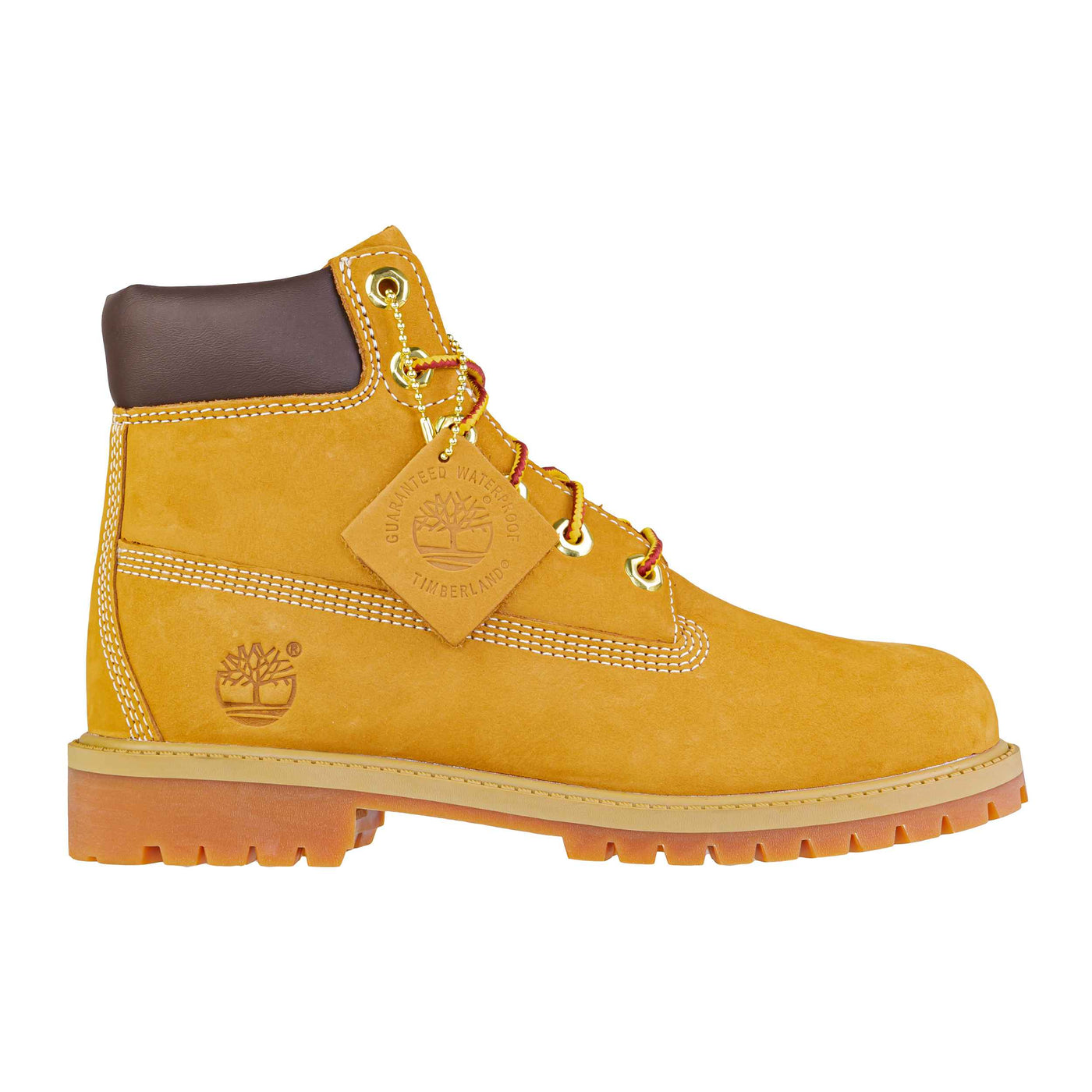 TIMBERLAND PREMIUM 6 IN LACE WATERPROOF WHEAT JUNIOR'S