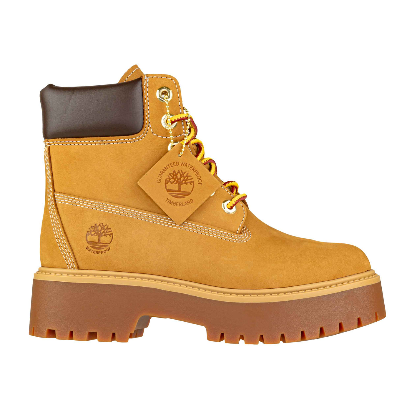 TIMBERLAND STONE STREET 6 IN LACE WATERPROOF WHEAT WOMEN