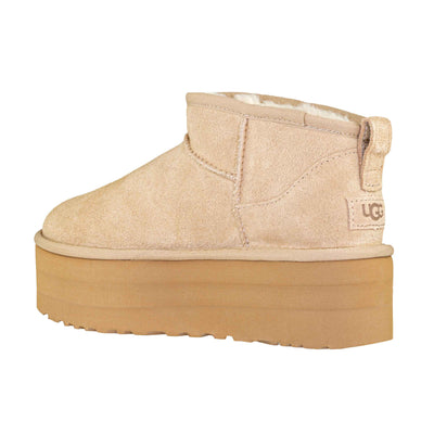 UGG W CLASSIC ULTRA MINI PLATFORM SAND