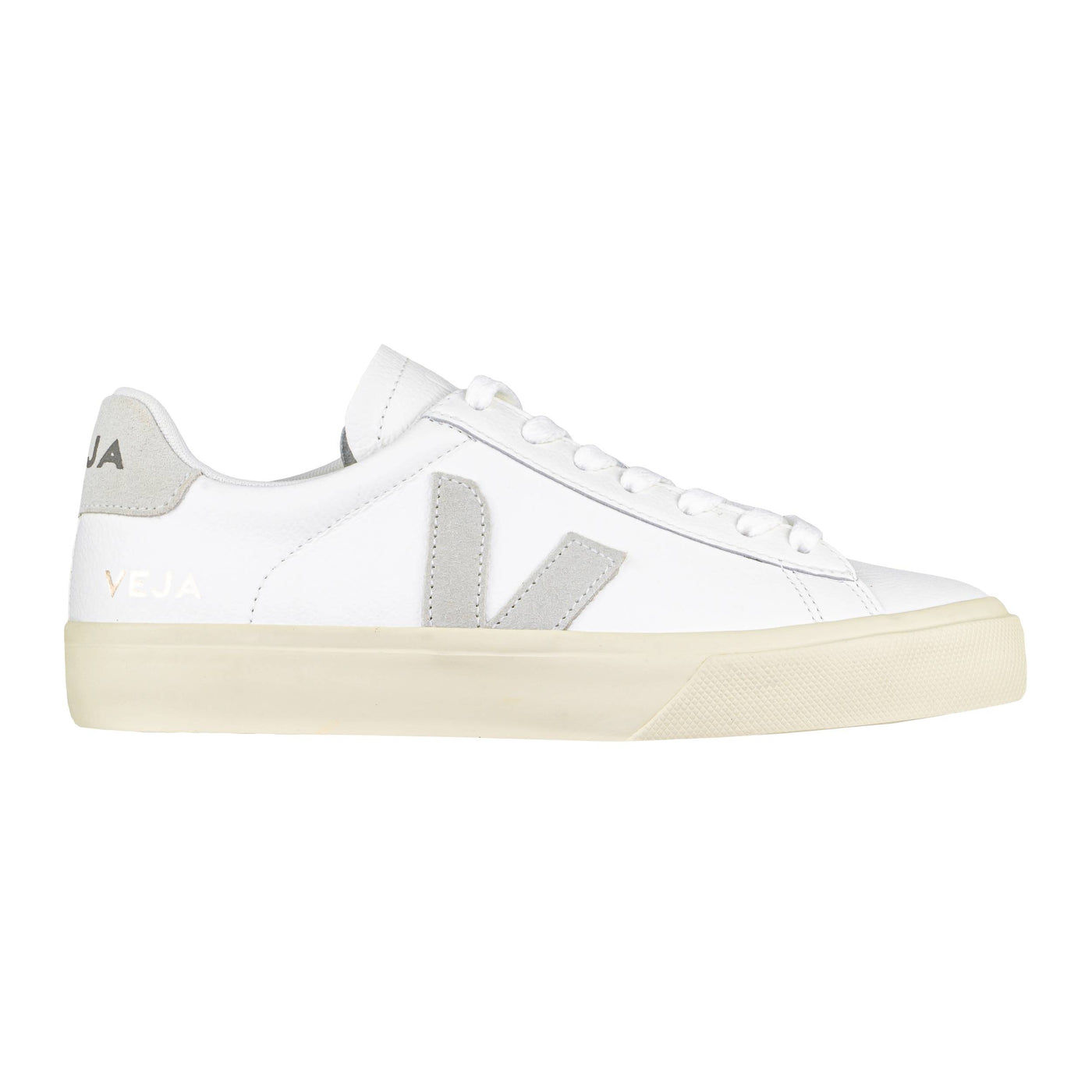 VEJA CAMPO LEATHER EXTRA-WHITE NATURAL SUEDE