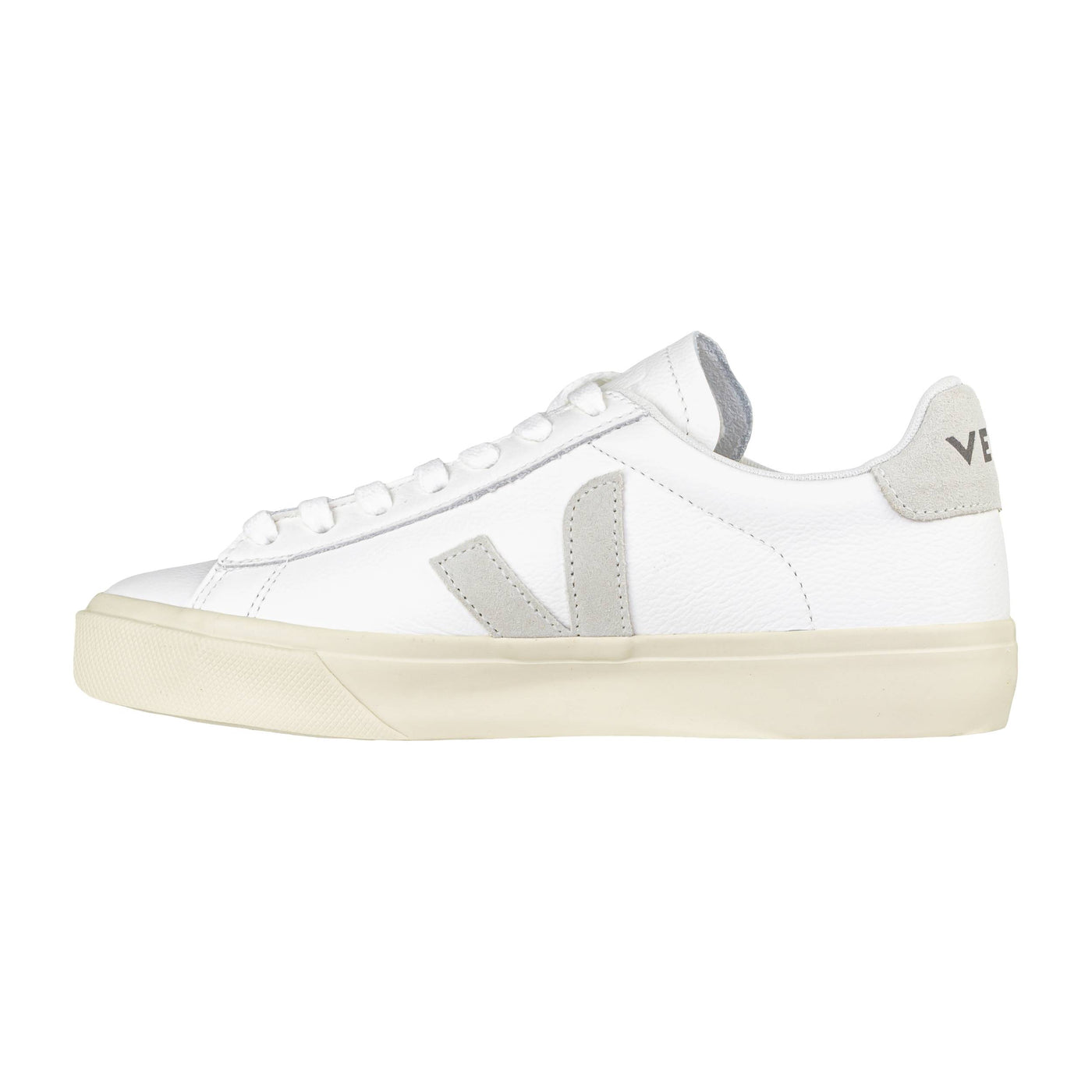 VEJA CAMPO LEATHER EXTRA-WHITE NATURAL SUEDE
