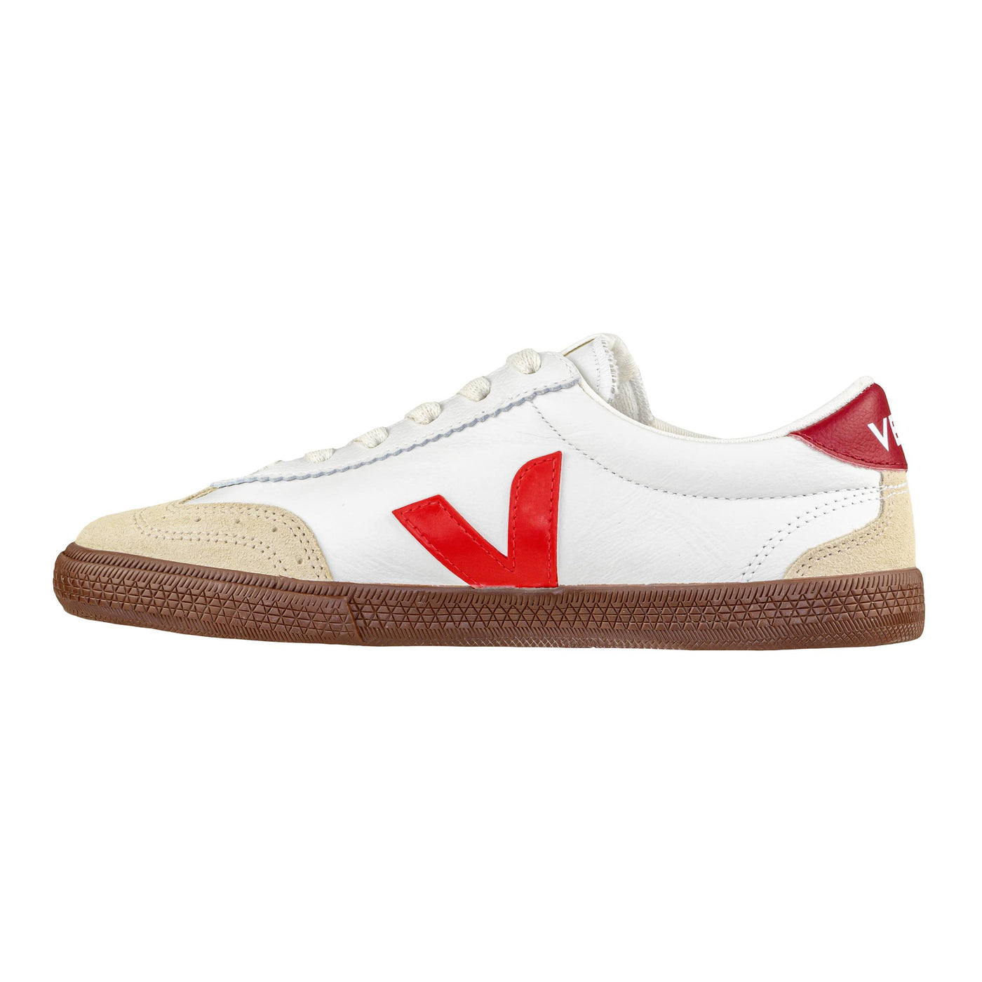 VEJA VOLLEY O.T. LEATHER WHITE/PEKIN/BARK