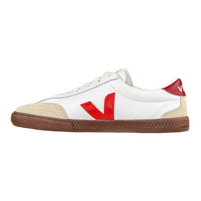 VEJA VOLLEY O.T. LEATHER WHITE/PEKIN/BARK