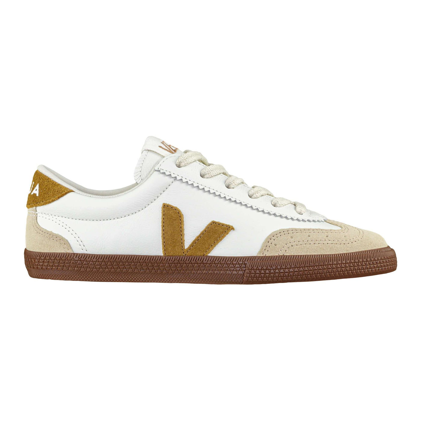 VEJA VOLLEY O.T. LEATHER WHITE TENT BARK