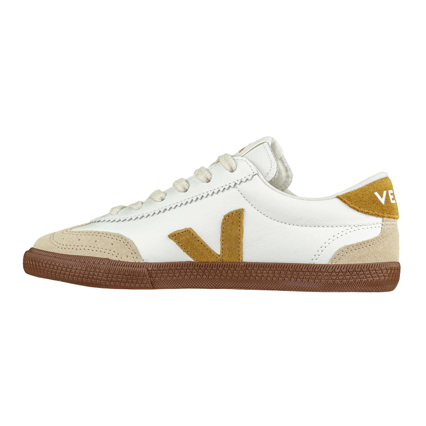 VEJA VOLLEY O.T. LEATHER WHITE TENT BARK