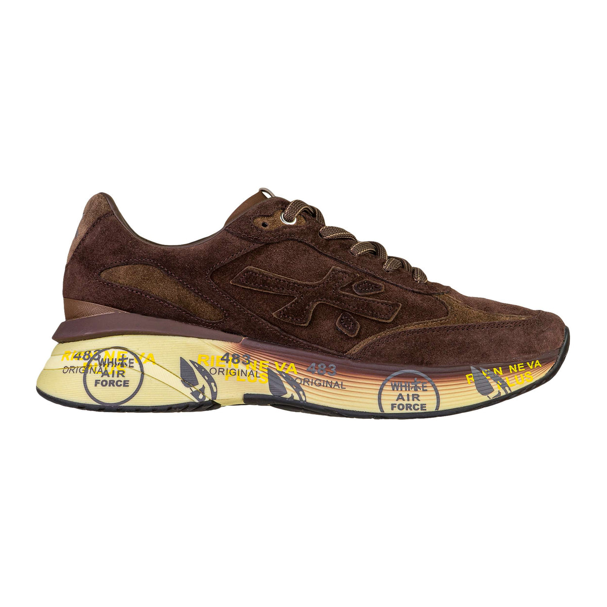 Sneakers uomo Premiata Moerun 8636 in pelle scamosciata marrone cacao - Loggi Shop San Benedetto del Tronto
