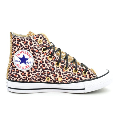 CONVERSE PERSONALIZZATE LEOPARDATE AUDREY