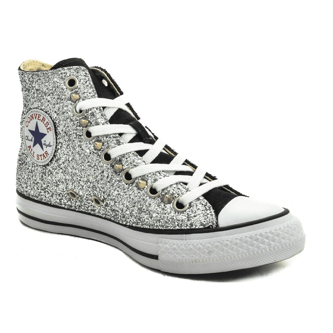 CONVERSE PERSONALIZZATE ARGENTO VELIUS