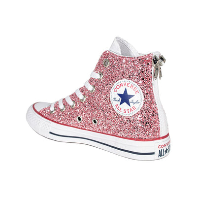 CONVERSE PERSONALIZZATE ROSA BORGOGNA