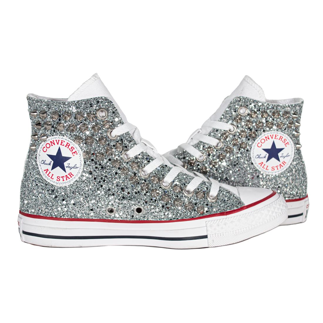 CONVERSE PERSONALIZZATE ARGENTO DEVON