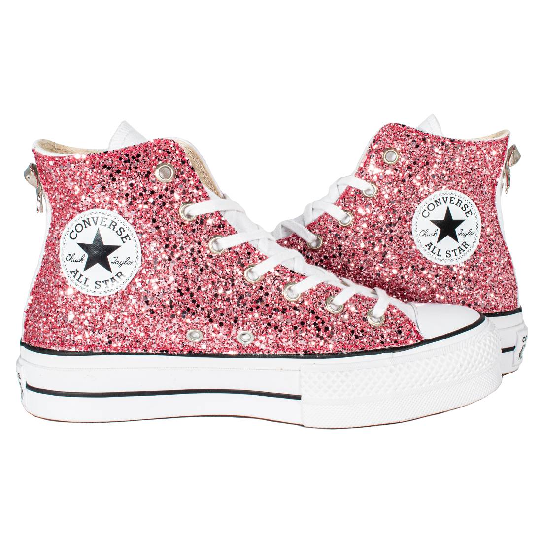 CONVERSE PLATFORM PERSONALIZZATE ROSA MONDRIAN