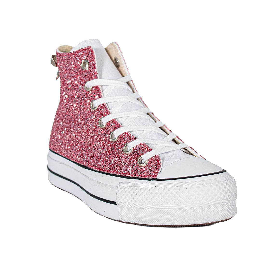 CONVERSE PLATFORM PERSONALIZZATE ROSA MONDRIAN