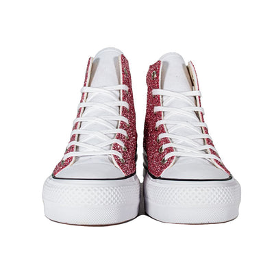 CONVERSE PLATFORM PERSONALIZZATE ROSA MONDRIAN