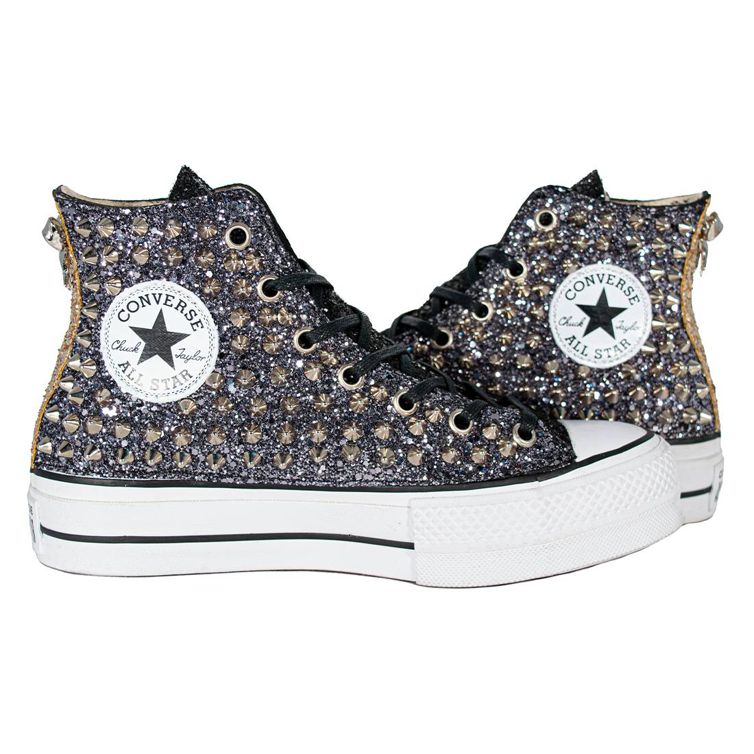 CONVERSE PLATFORM PERSONALIZZATE NERA HUGO