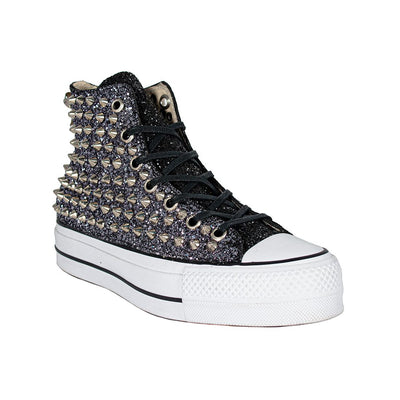 CONVERSE PLATFORM PERSONALIZZATE NERA HUGO