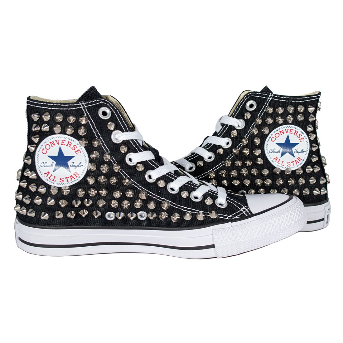 CONVERSE PERSONALIZZATE BLACK HI BORCHIE