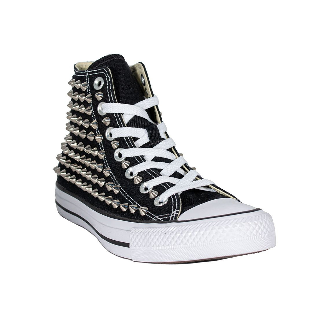 Converse Nere Con Borchie Converse Nere Alte Platform Pelle