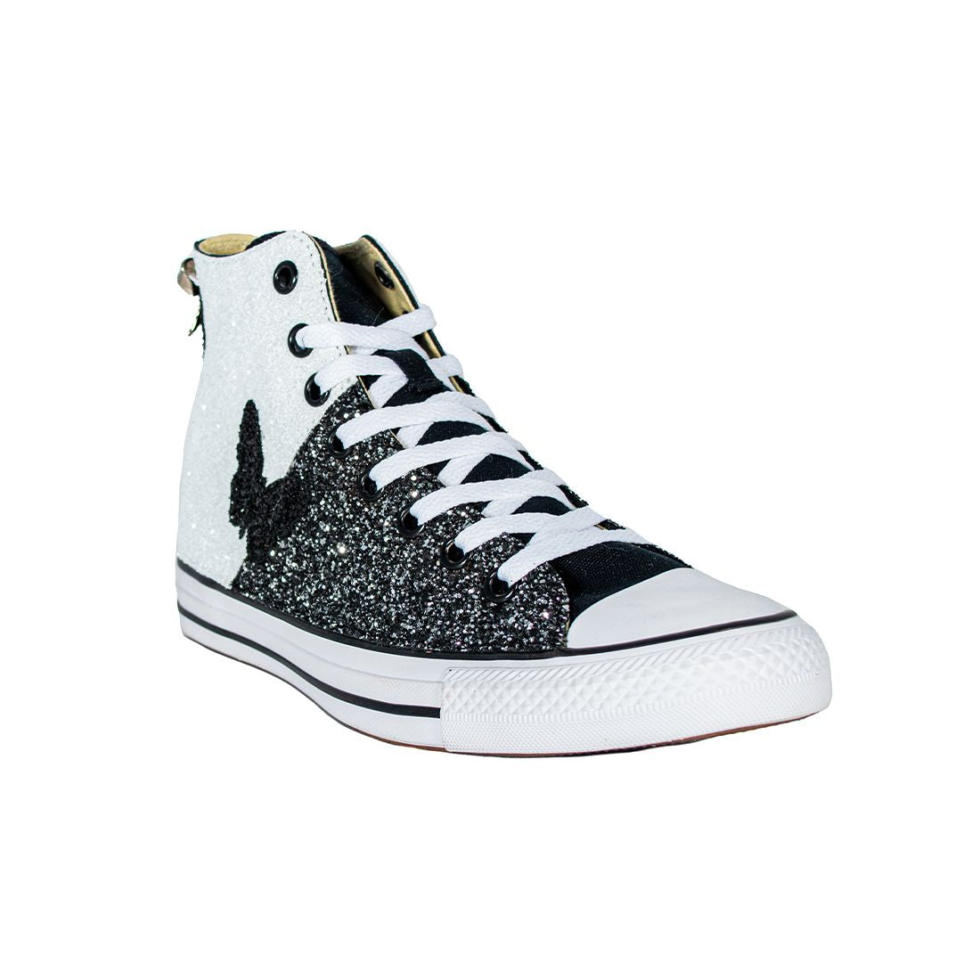 CONVERSE PERSONALIZZATE NERA BUTTERFLY