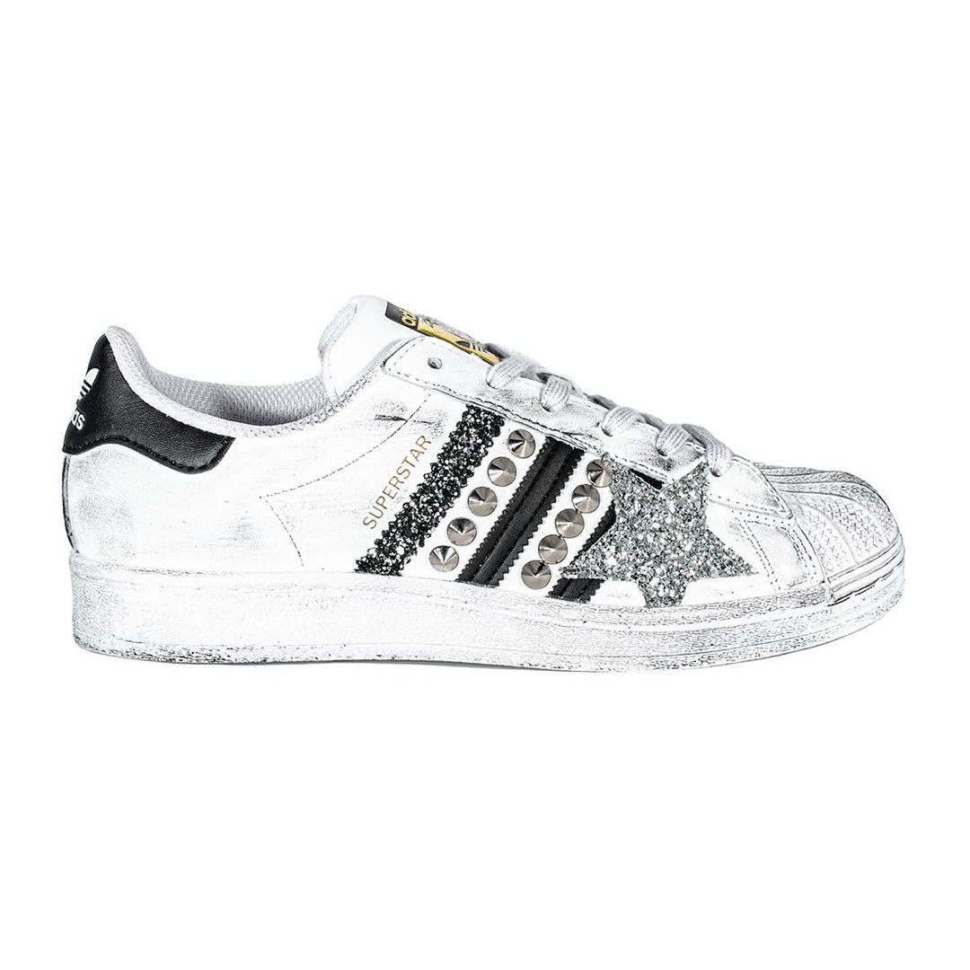 Adidas superstar glitter e borchie discount
