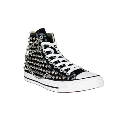 CONVERSE NERA PRAIA CON CATENE