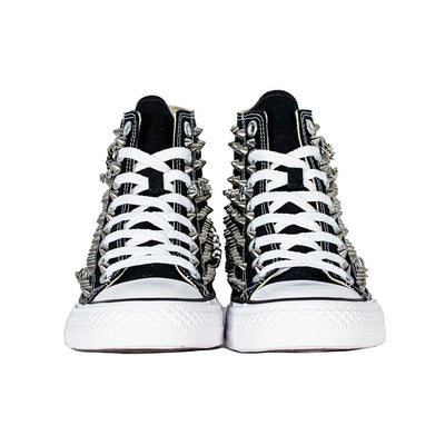 CONVERSE PERSONALIZZATE NERA PRAIA CON CATENE