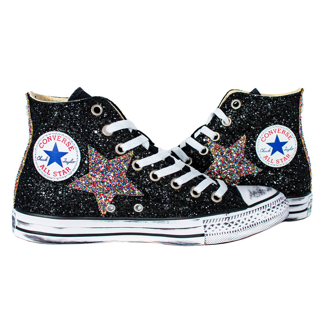 CONVERSE PERSONALIZZATE NERA VESTA