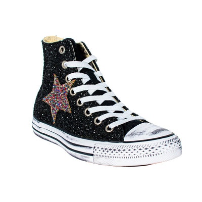 CONVERSE PERSONALIZZATE NERA VESTA