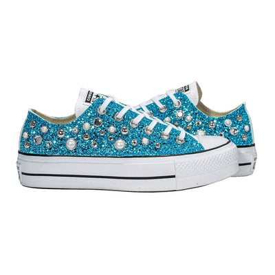 CONVERSE PLATFORM PERSONALIZZATE CELESTE GAIA