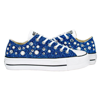 CONVERSE PLATFORM PERSONALIZZATE BLU AMABEL