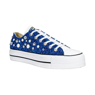 CONVERSE PLATFORM PERSONALIZZATE BLU AMABEL