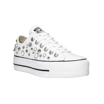 CONVERSE PLATFORM PERSONALIZZATE BIANCA AGAZIA