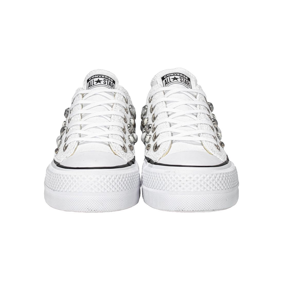 CONVERSE PLATFORM PERSONALIZZATE BIANCA AGAZIA