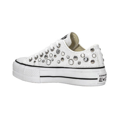 CONVERSE PLATFORM PERSONALIZZATE BIANCA AGAZIA