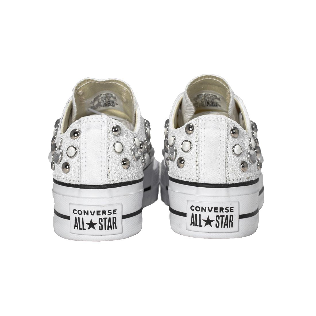 CONVERSE PLATFORM PERSONALIZZATE BIANCA AGAZIA