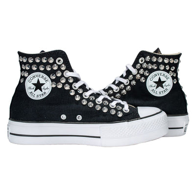 CONVERSE PLATFORM PERSONALIZZATE NERE NORES