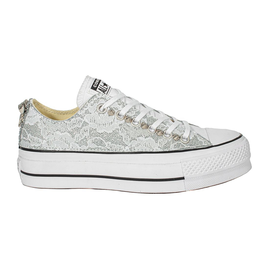 CONVERSE PLATFORM PERSONALIZZATE BIANCA AMI