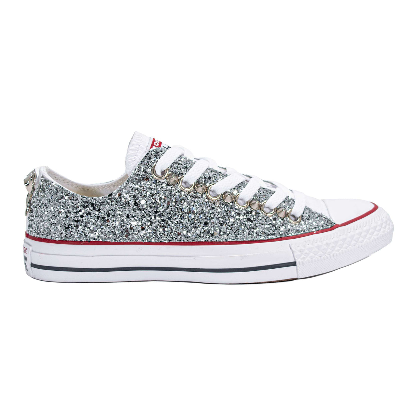 CONVERSE PERSONALIZZATE ARGENTO EUSEBIO