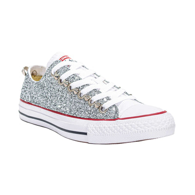 CONVERSE PERSONALIZZATE ARGENTO EUSEBIO