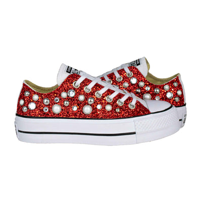 CONVERSE PLATFORM PERSONALIZZATE ROSSA NORES