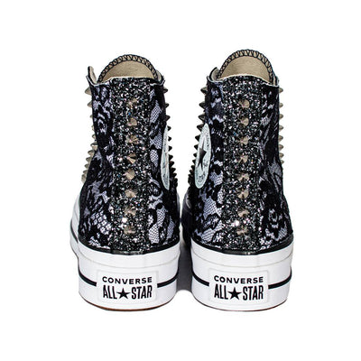 CONVERSE PLATFORM PERSONALIZZATE NERA MERLIN