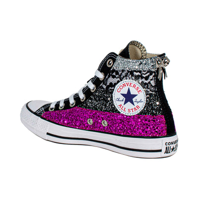 CONVERSE PERSONALIZZATE NERA POIROT